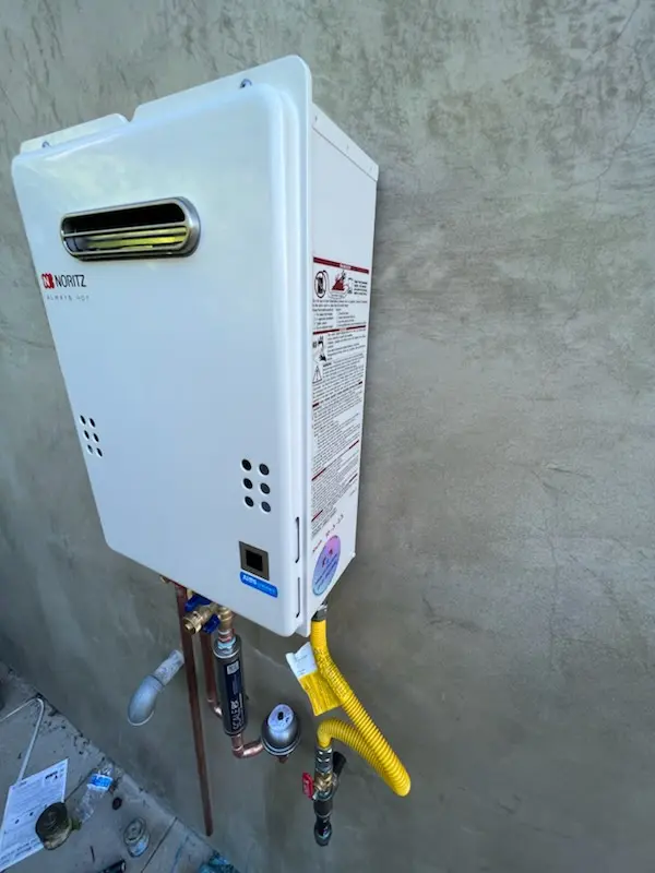 Tankless water heater installation for Spencer homes